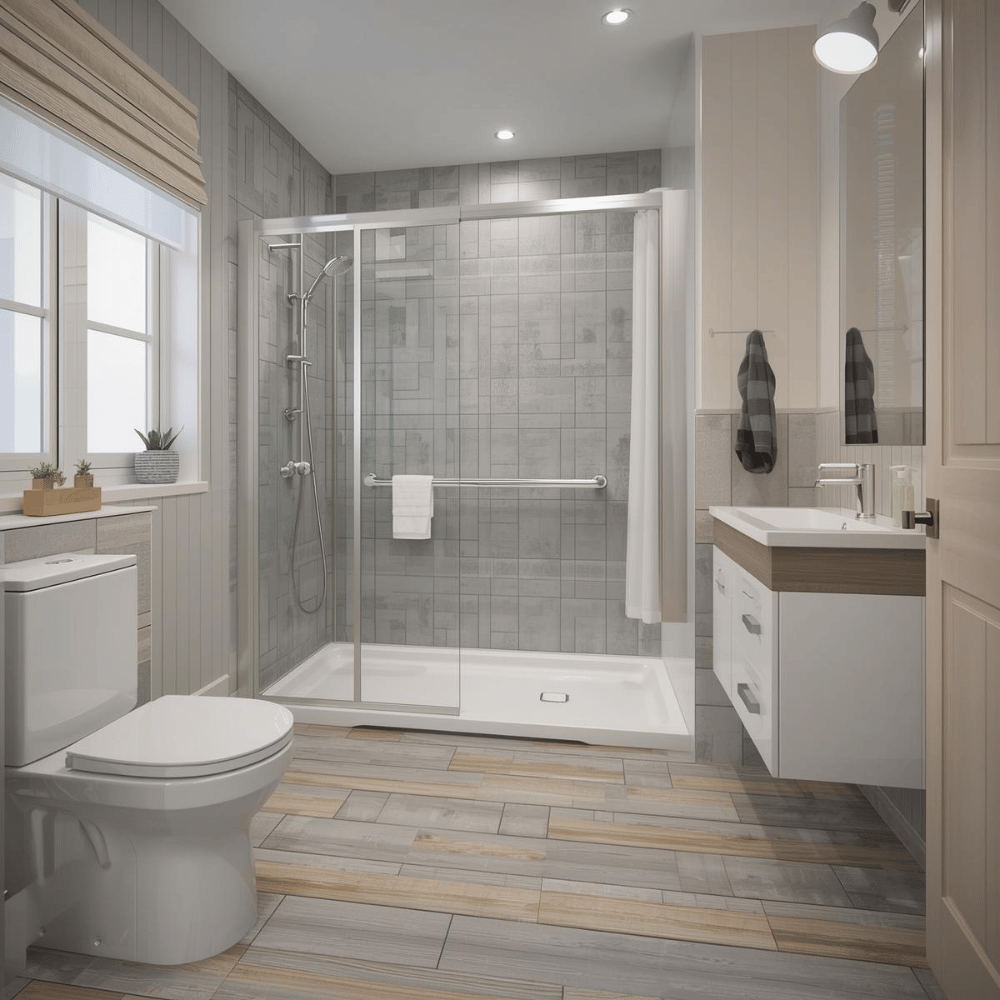 Wheelchair access bathroom